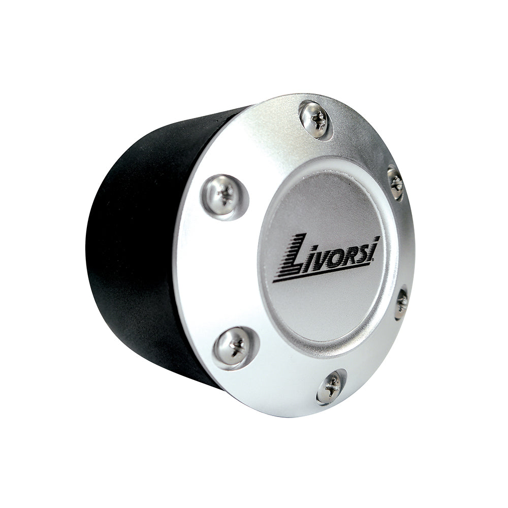 SWLOGOPLTAN-ANGLED-LMI - upgraded clear anodized billet center cap