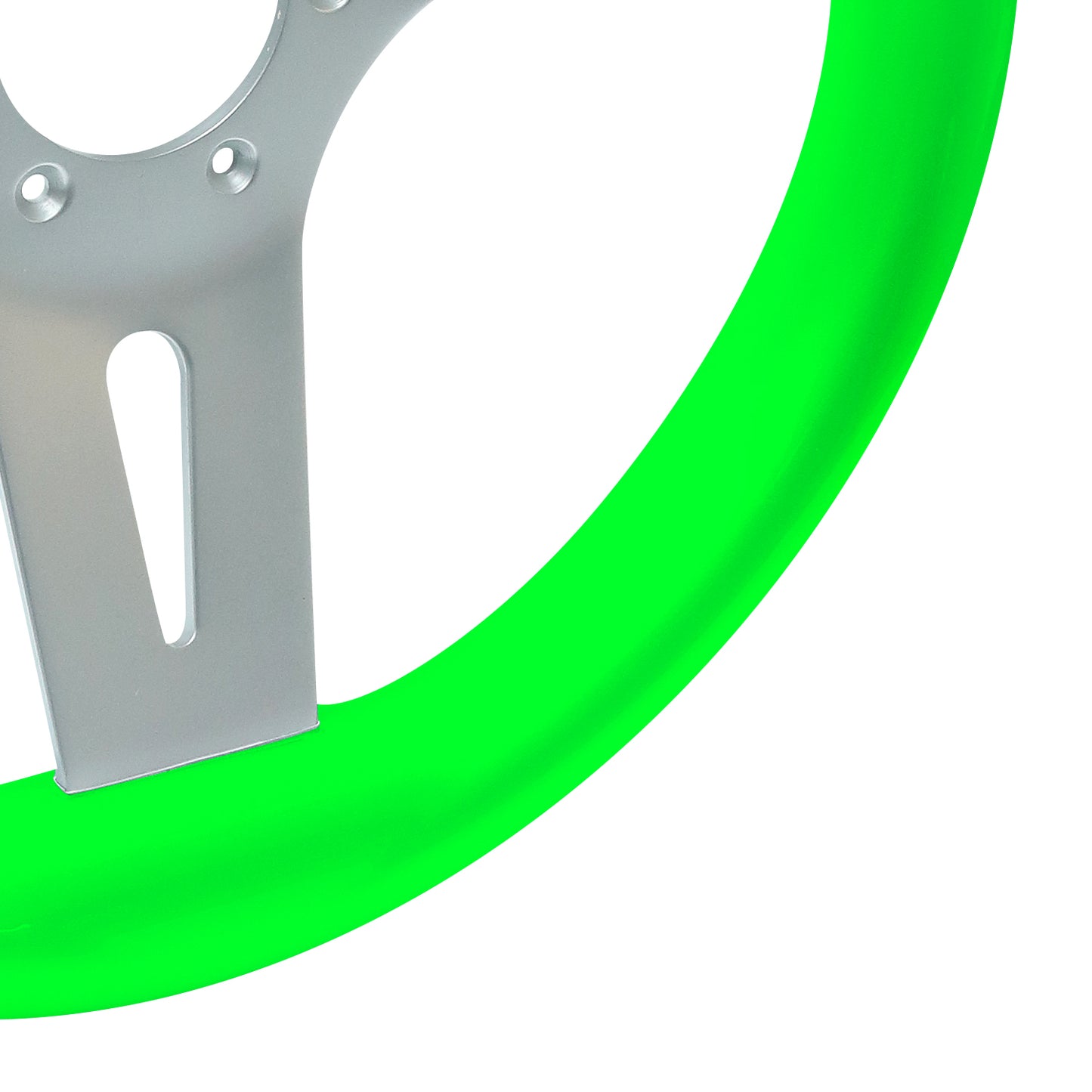 MGWALL - Lime green Livorsi Mega Grip marine steering wheel