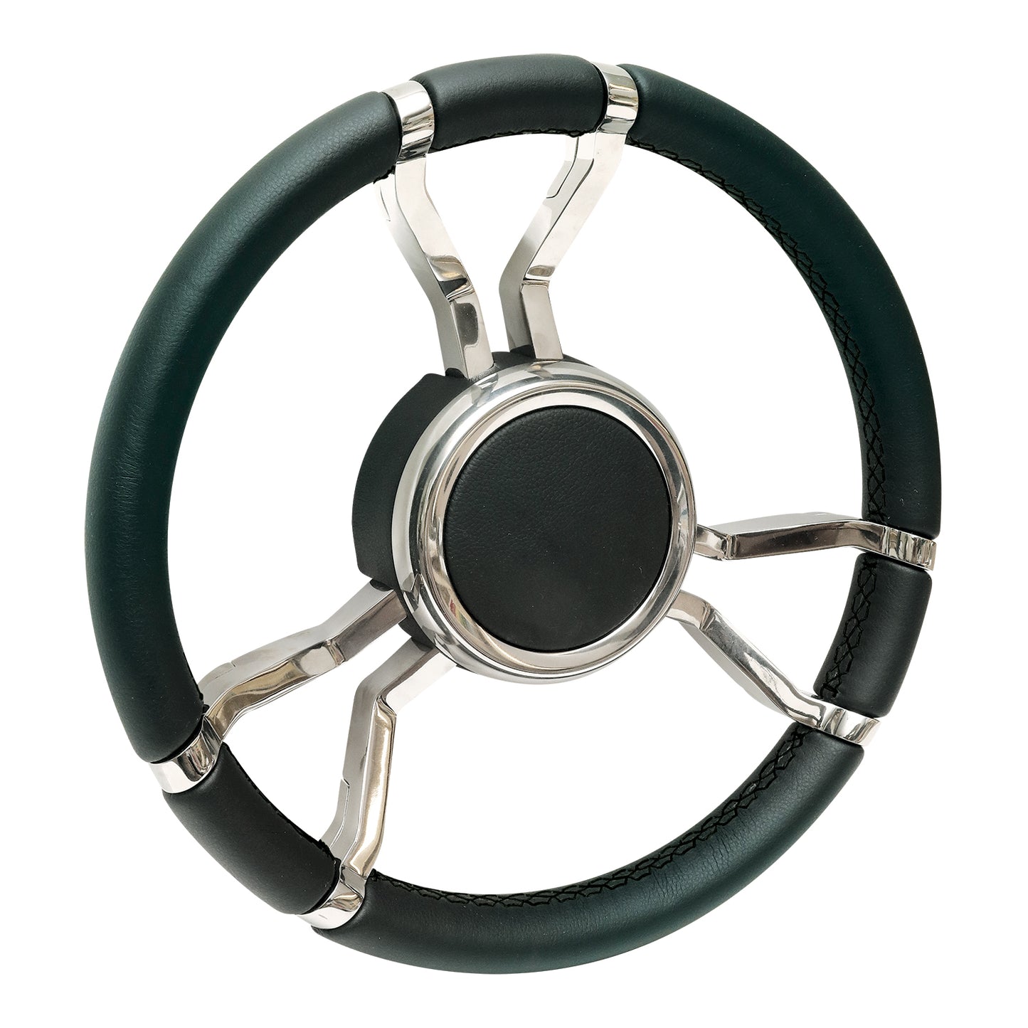 LSWLWPSSBKBK100  - Livorsi Apex steering wheel, polished spokes, black grip with black stitching