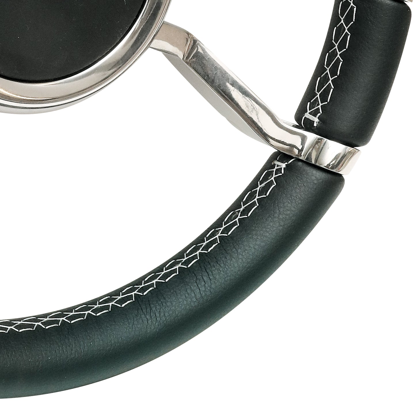 LSWLWPSSBKPL100  - Livorsi Apex steering wheel, polished spokes, black grip with ***PLATINUM*** stitching