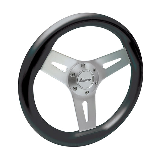 MGWALBK - Livorsi Mega Grip marine steering wheel, soft touch black