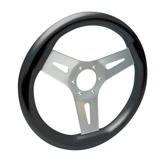 MGWALBK - Livorsi Mega Grip marine steering wheel, soft touch black