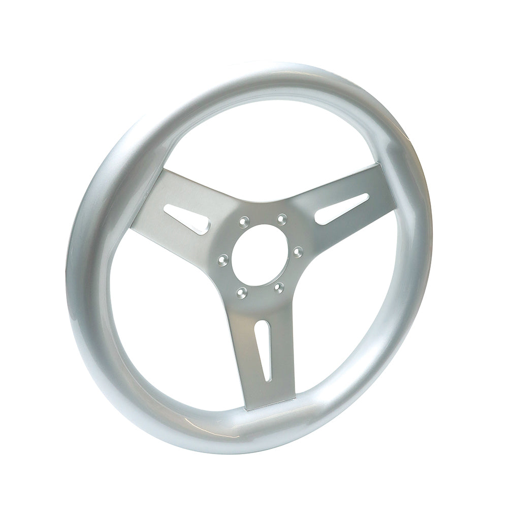 MGWALPL - Livorsi Mega Grip marine steering wheel, soft touch platinum