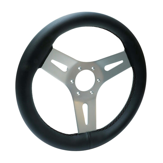MGWALWBKBK - Livorsi Mega Grip marine steering wheel **black** stitching