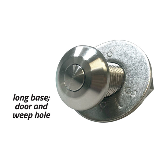 QRBSBWD-225 - 1/2" Quick Release Fender Base with standard hex nut, spring loaded Door and 2.25" of threads
