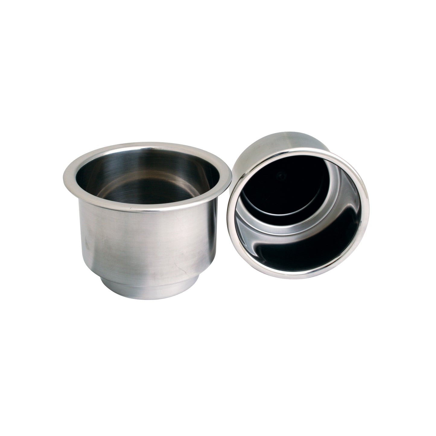 SBH - polished stainless steel beverage holders available in two sizes and several optional colors
